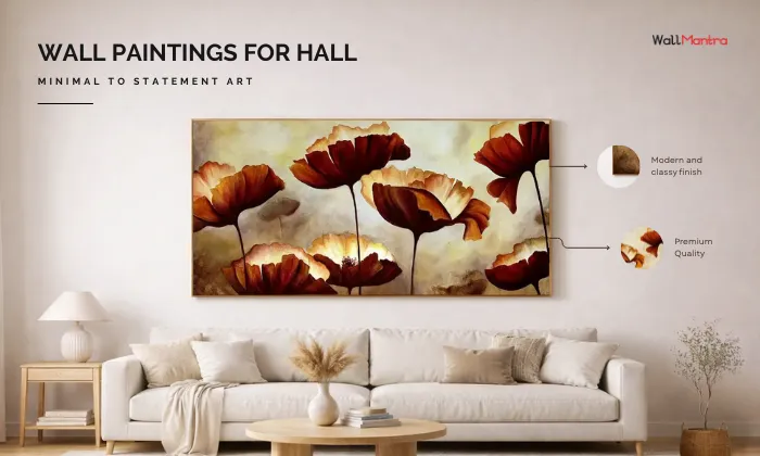 Wall Painting Designs for Hall: From Minimal to Statement Art