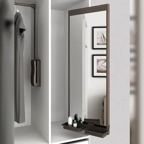 Concealed Pull-Out Mirror