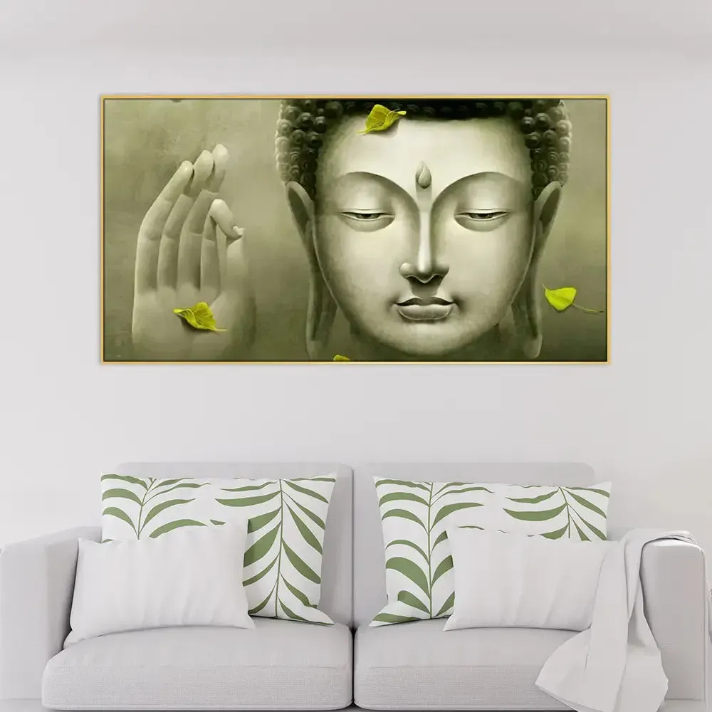 Calm Buddha Peaceful Vaastu Canvas Wall Painting