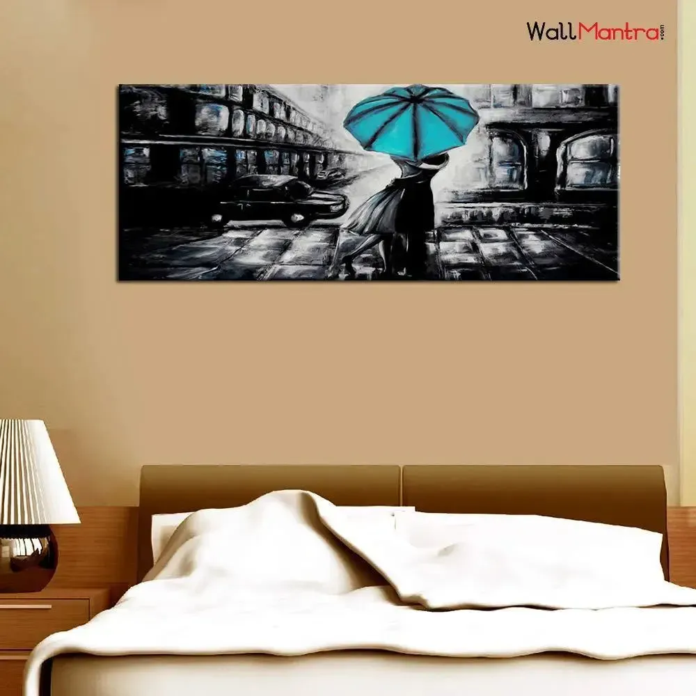 Hand-Painted Vintage Romantic Couple Canvas Painting for Indian Homes in 2026